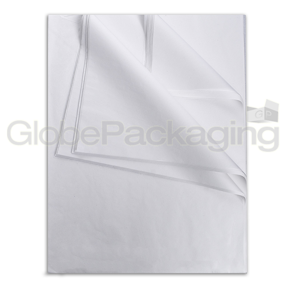 500 Sheets Of White Acid Free Tissue Paper Globe Packaging